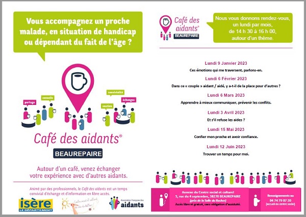 Café des aidants à Beaurepaire - 1er semestre 2023 (événement)
