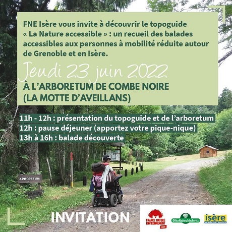 Découvrez le topoguide &quot;La nature accessible&quot; : un recueil des ballades accessibles aux personnes à mobilité réduite, autour de Grenoble et en Isère (événement)