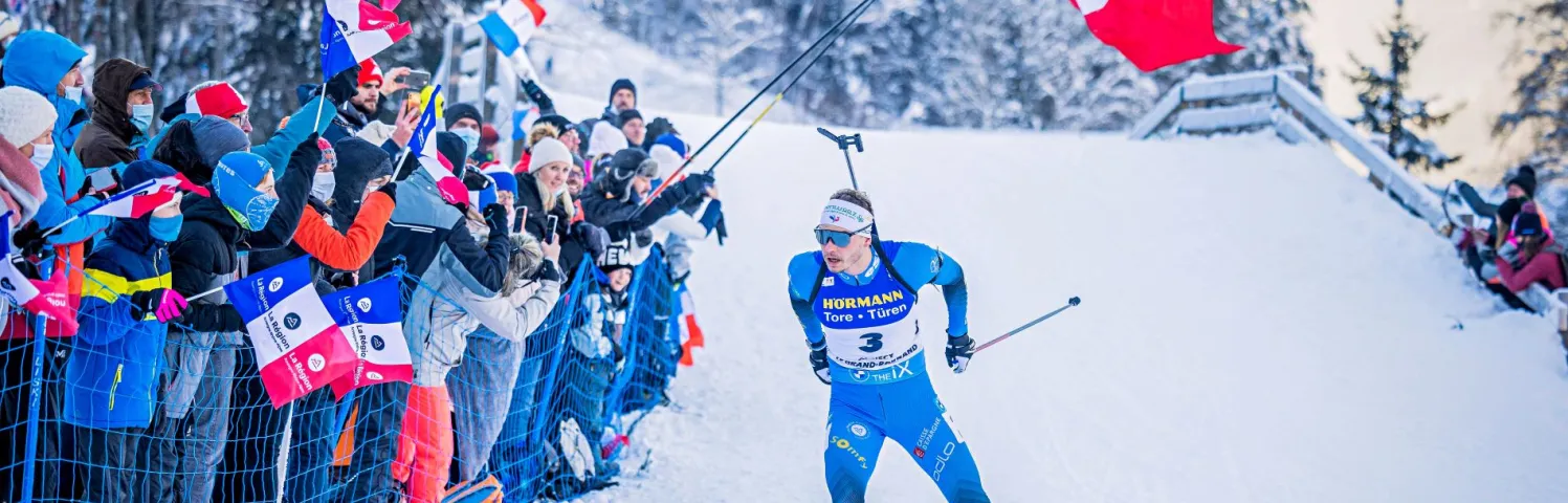 Émilien Jacquelin, sociétaire du club de ski nordique de Villard-de-Lans.