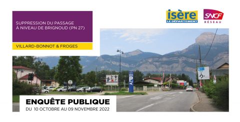 PN27 - Suppression du passage à niveau à Brignoud - Enquête publique