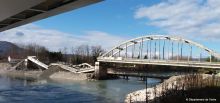 Saint Quentin sur Isère - Démolition de l'ancien pont
