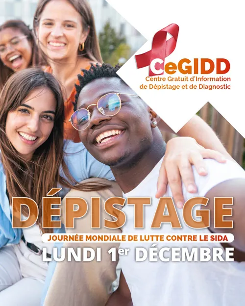 CeGIDD : dépistage du sida le 1er décembre, journée mondiale de lutte contre le sida