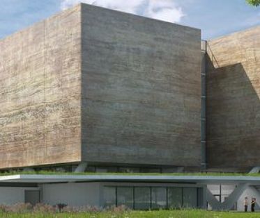 Vue 3D du projet de nouveau bâtiment des Archives départementales de l'Isère